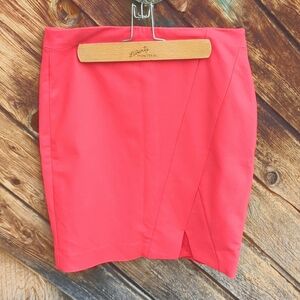 RW&CO Skirt Pink Red Bright Coral Lined 8
